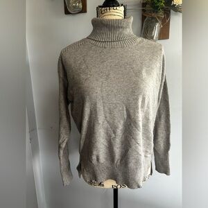 Hem & thread viscose sweater turtleneck collage nerd academia preppy‎ super soft